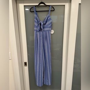 Milk & Honey Blue striped jump suit